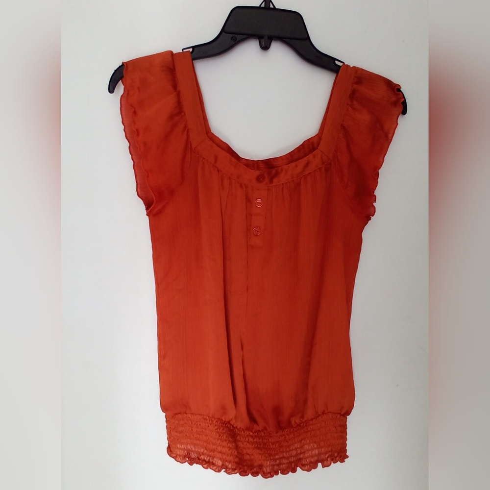 BCX Y2K Women's Crop Top Orange Size Small